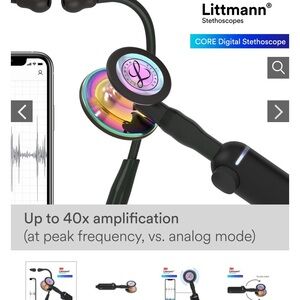 Littmann CORE Digital Stethoscope - Rainbow/Black